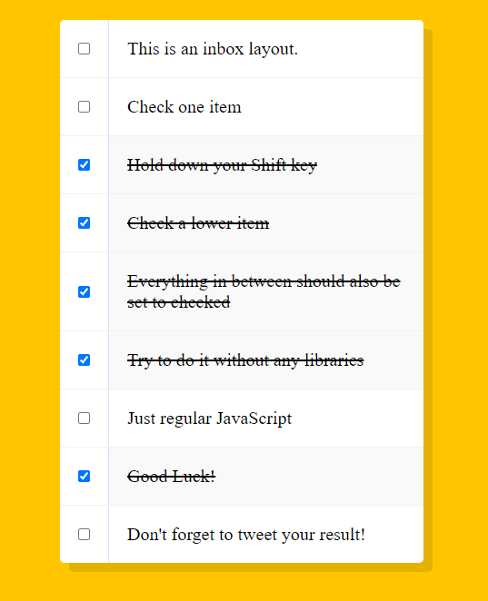 checkboxes
